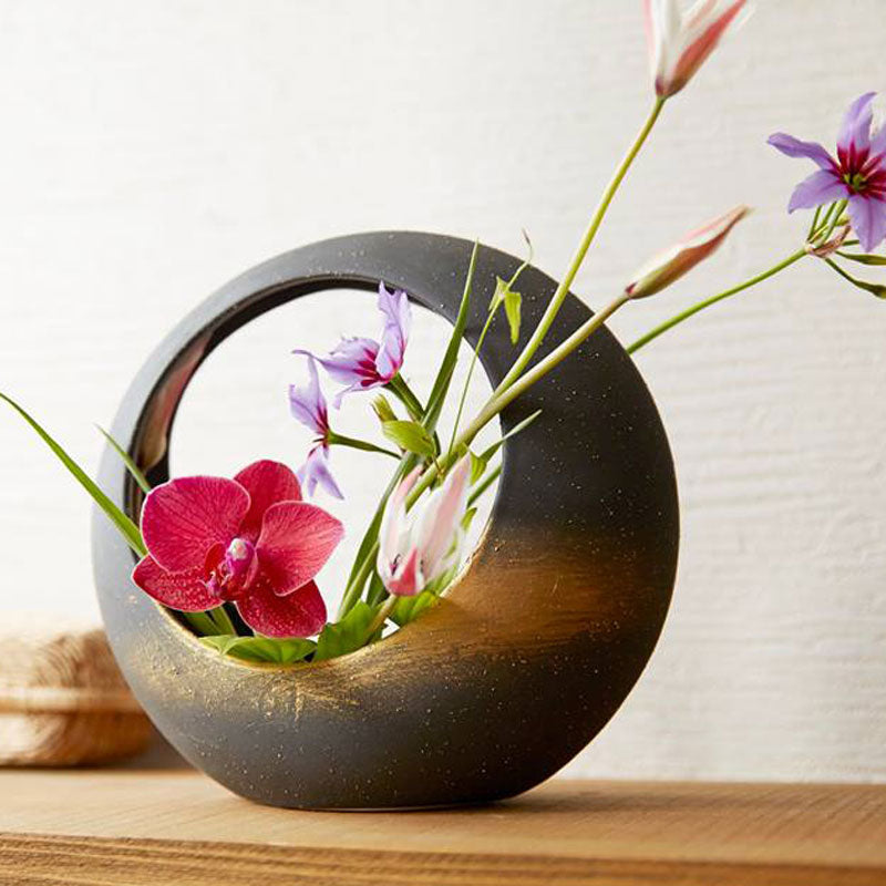 CERAMIC VASE JAPANESQUE AKEBONO アケボノ 2色 155-059