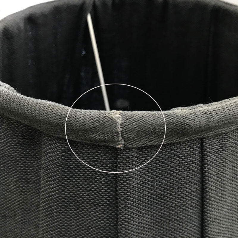 Soft Linen ラウンドランプシェード付ガラスシルバーテーブルランプ A00003339 152004815