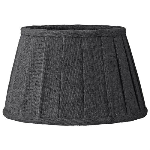Soft Linen ラウンドランプシェード付ガラスシルバーテーブルランプ A00003339 152004815