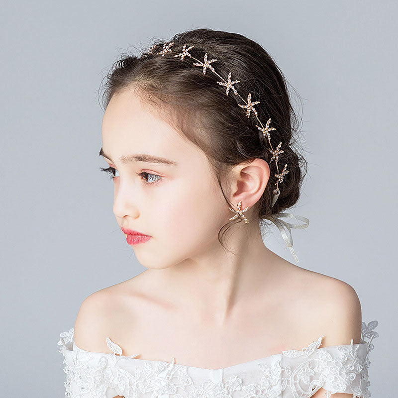 【メール便送料無料】ヘアクアクセサリー&イヤリングセット 503