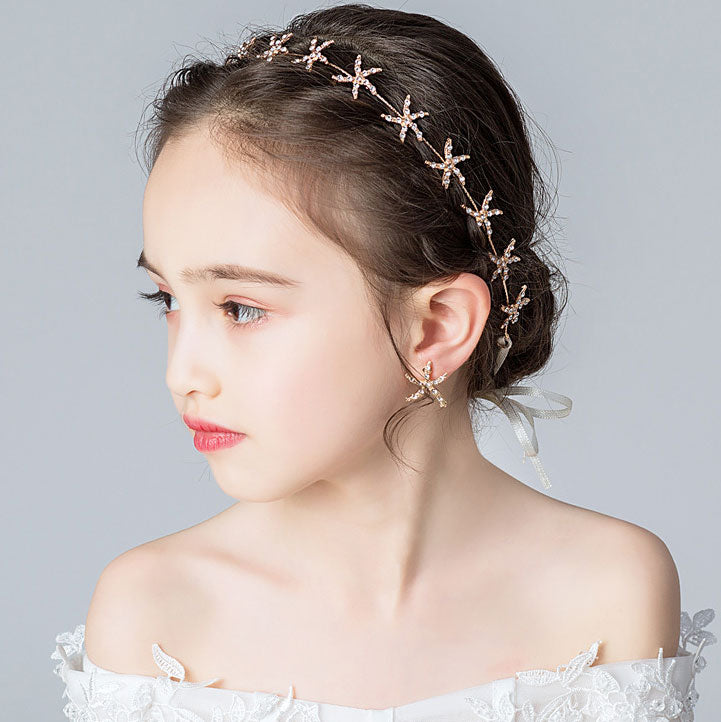 【メール便送料無料】ヘアクアクセサリー&イヤリングセット 503