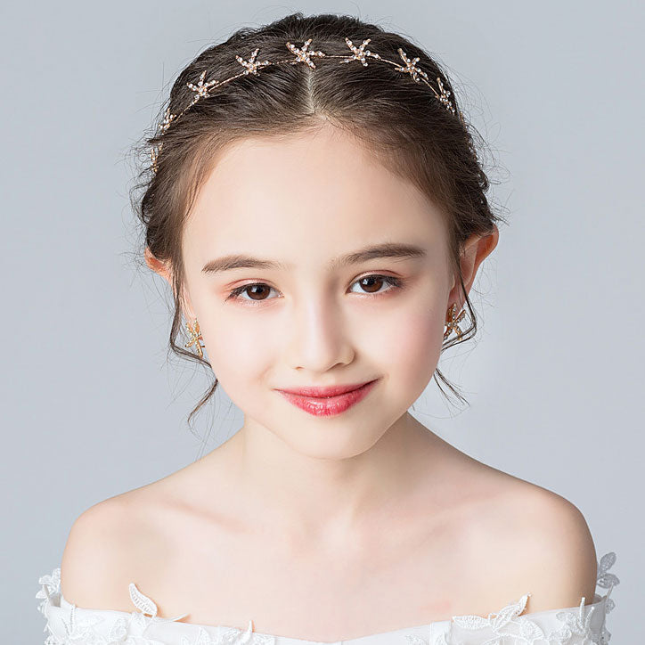 【メール便送料無料】ヘアクアクセサリー&イヤリングセット 503