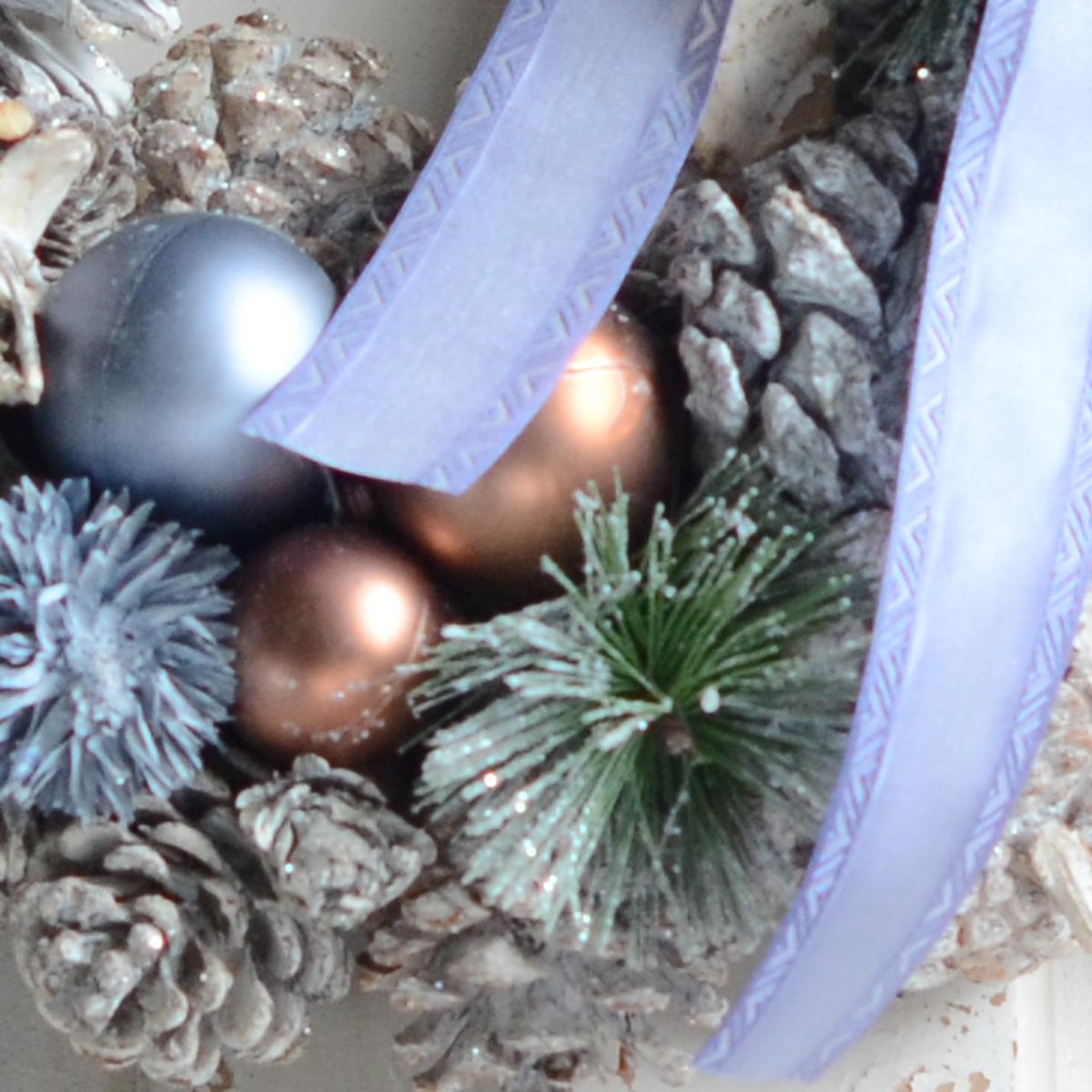 リボンリース パステルカラーボール 32cm r33m