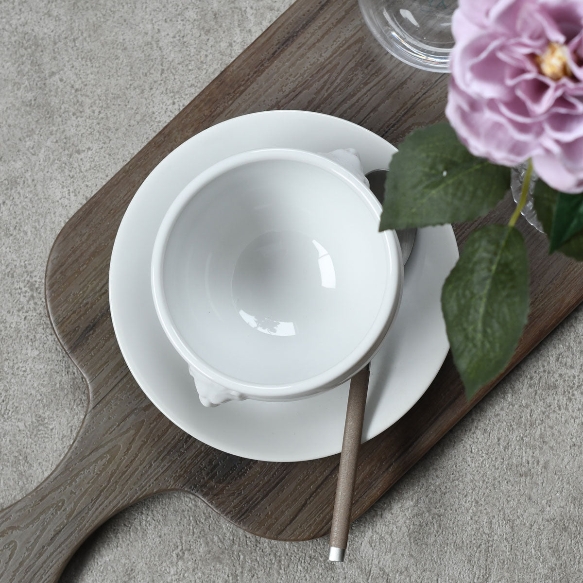 【取り寄せ商品】SOUP BOWL LION -ライオントリュフ- トリュフ受け皿セット 中 ホワイト 【日本製】 『284 37700969』『284 37700973』『284 37700341』