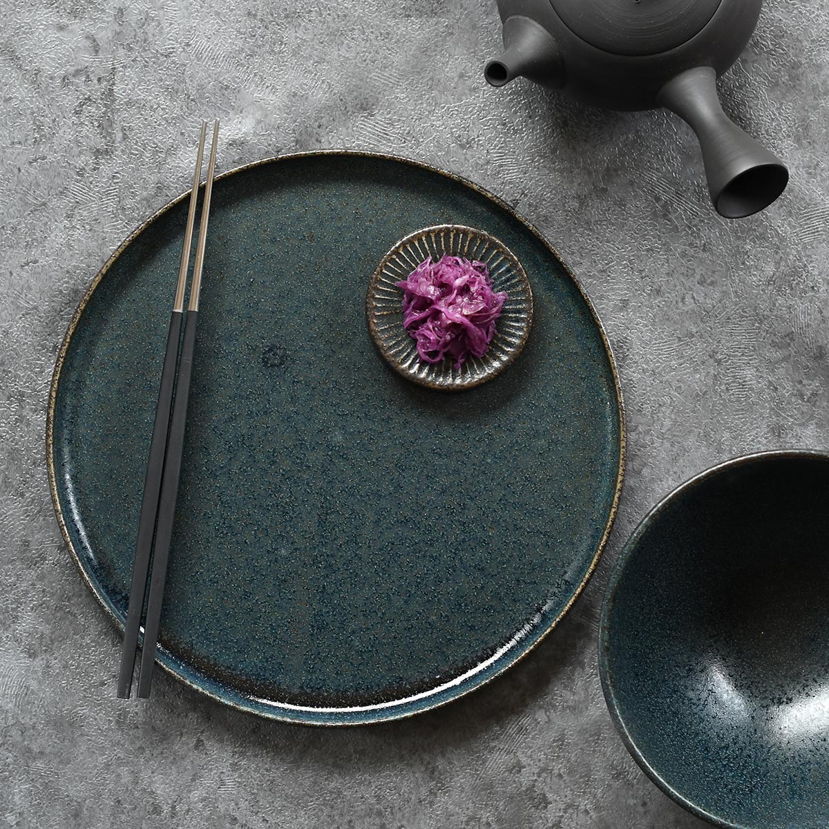 【取り寄せ商品】和 WA-ware 一膳 藍潤(うるみ)【日本製】 08200698