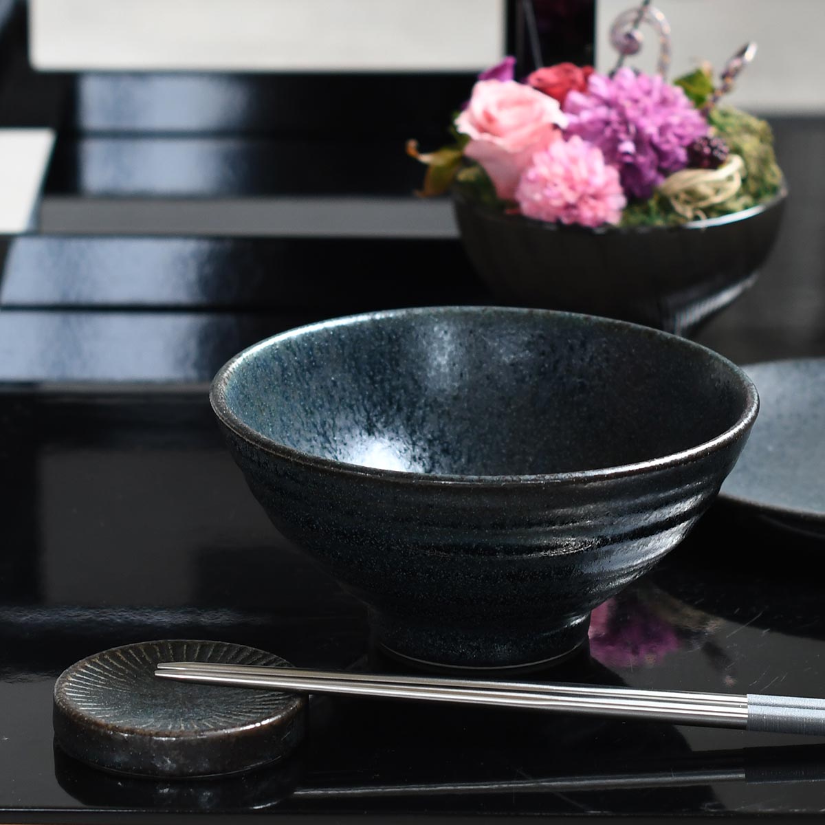【取り寄せ商品】和 WA-ware 一膳 藍潤(うるみ)【日本製】 08200698