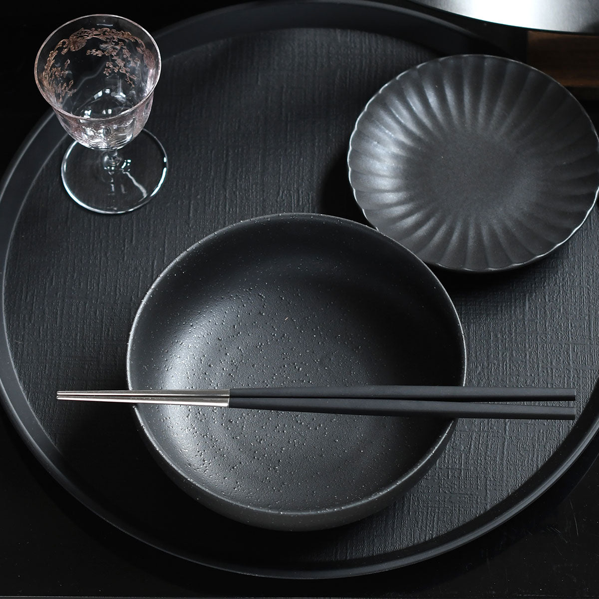 【取り寄せ商品】黒曜 こくよう 15cm鉄鉢【日本製】 18000653