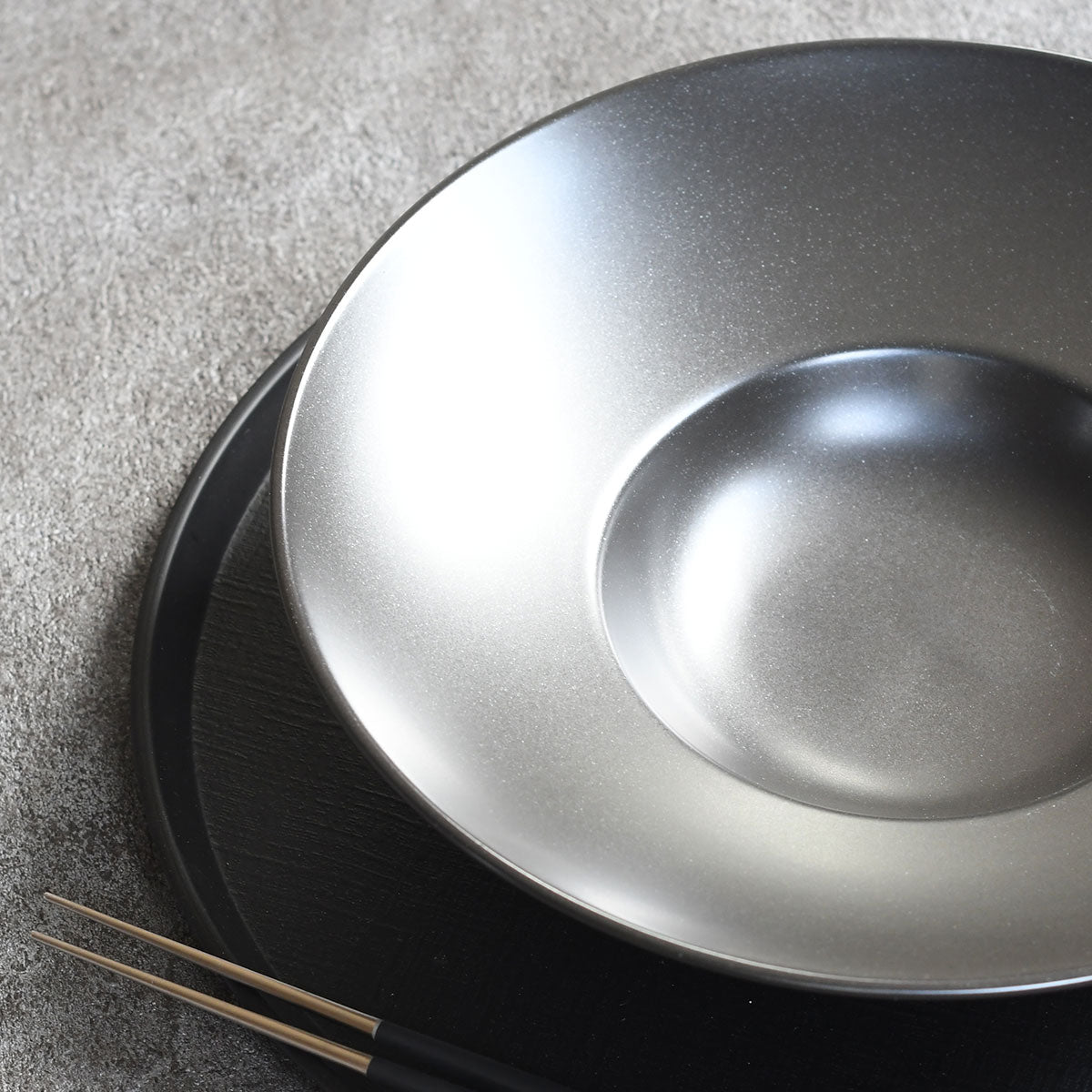 【取り寄せ商品】26cmリム型スープ 黒マット【日本製】 50102814