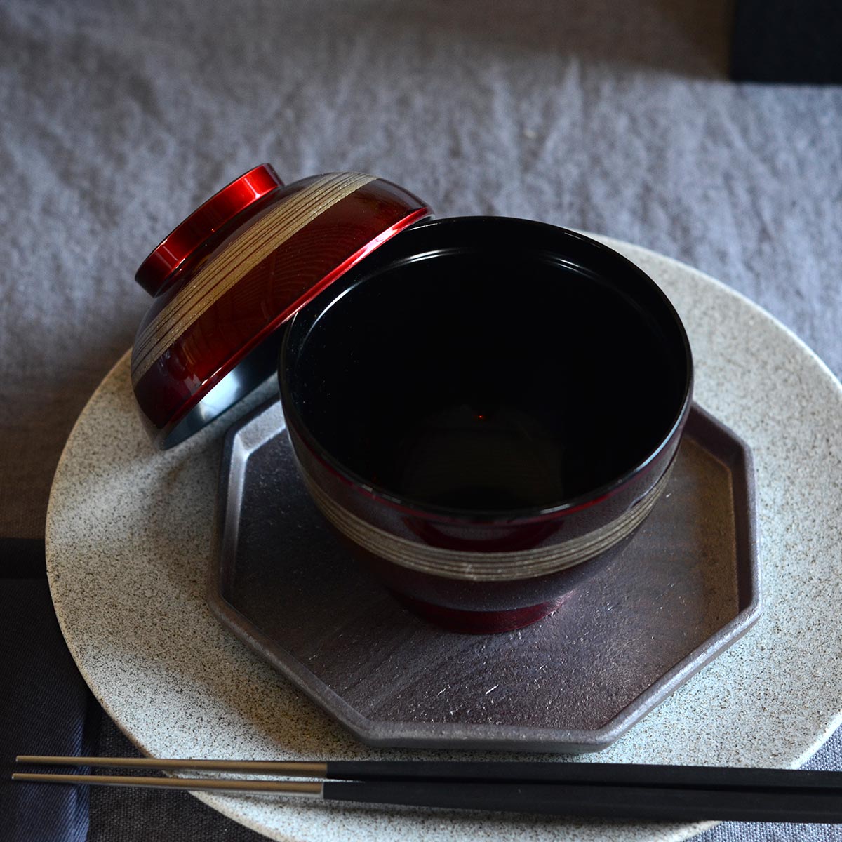 【取り寄せ商品】.5寸 玉子椀 ワイン/銀かすり