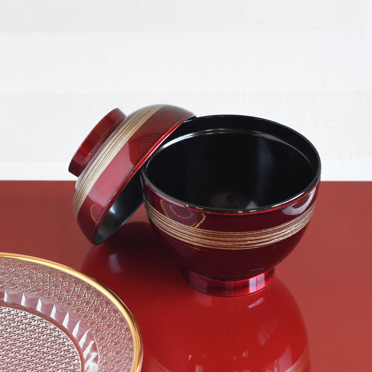 【取り寄せ商品】.5寸 玉子椀 ワイン/銀かすり