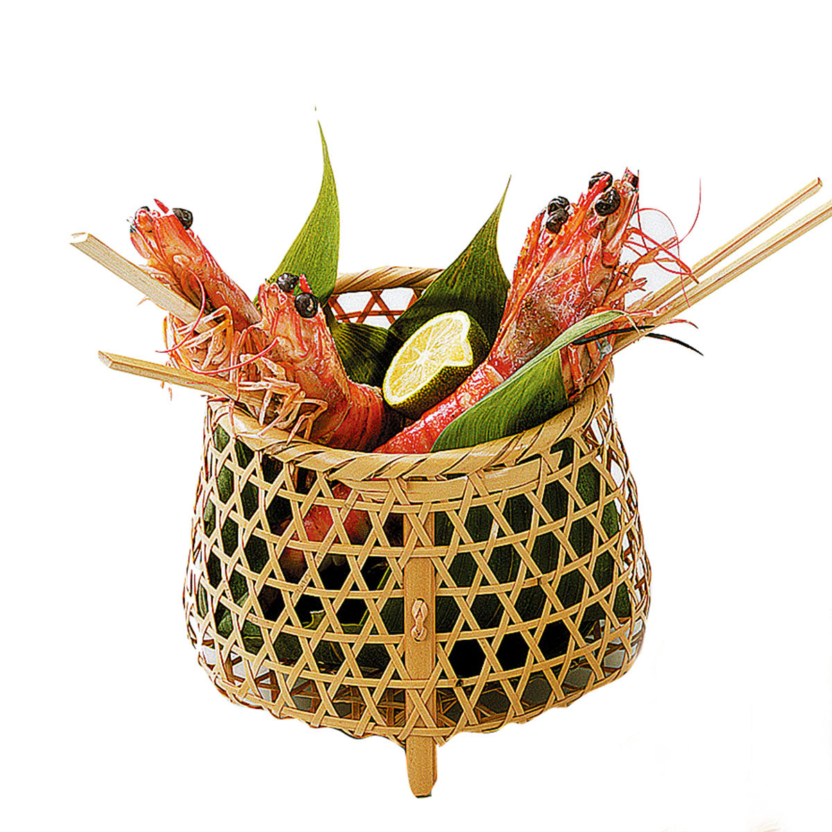 【取り寄せ商品】用美 YOUBI 料理篭 白竹・鵜篭 大【日本製】 22120