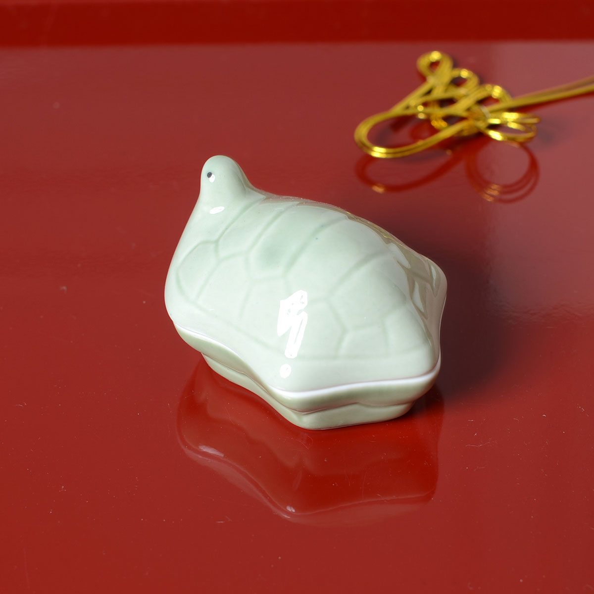 用美 YOUBI 陶器珍味入 ミニサイズ亀型珍味入【日本製】 26676