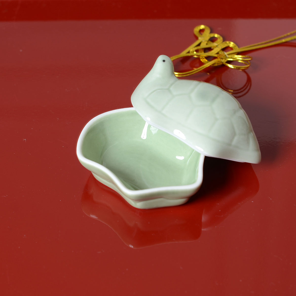 用美 YOUBI 陶器珍味入 ミニサイズ亀型珍味入【日本製】 26676