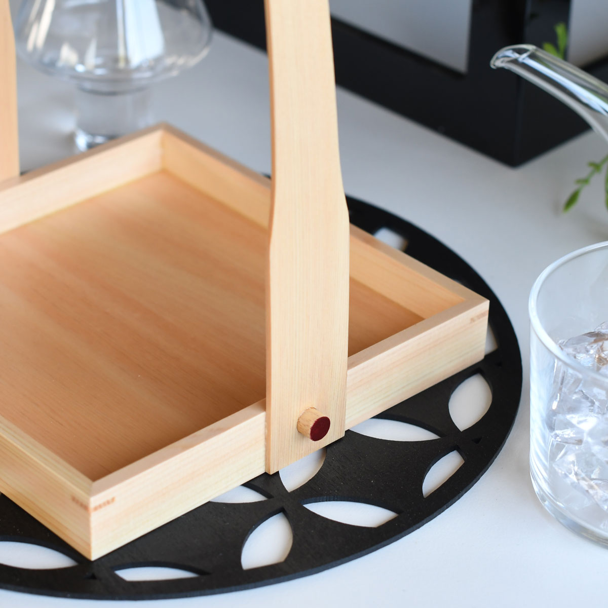 【取り寄せ商品】用美 YOUBI 料理箱 5寸ひのき手提【日本製】 38321