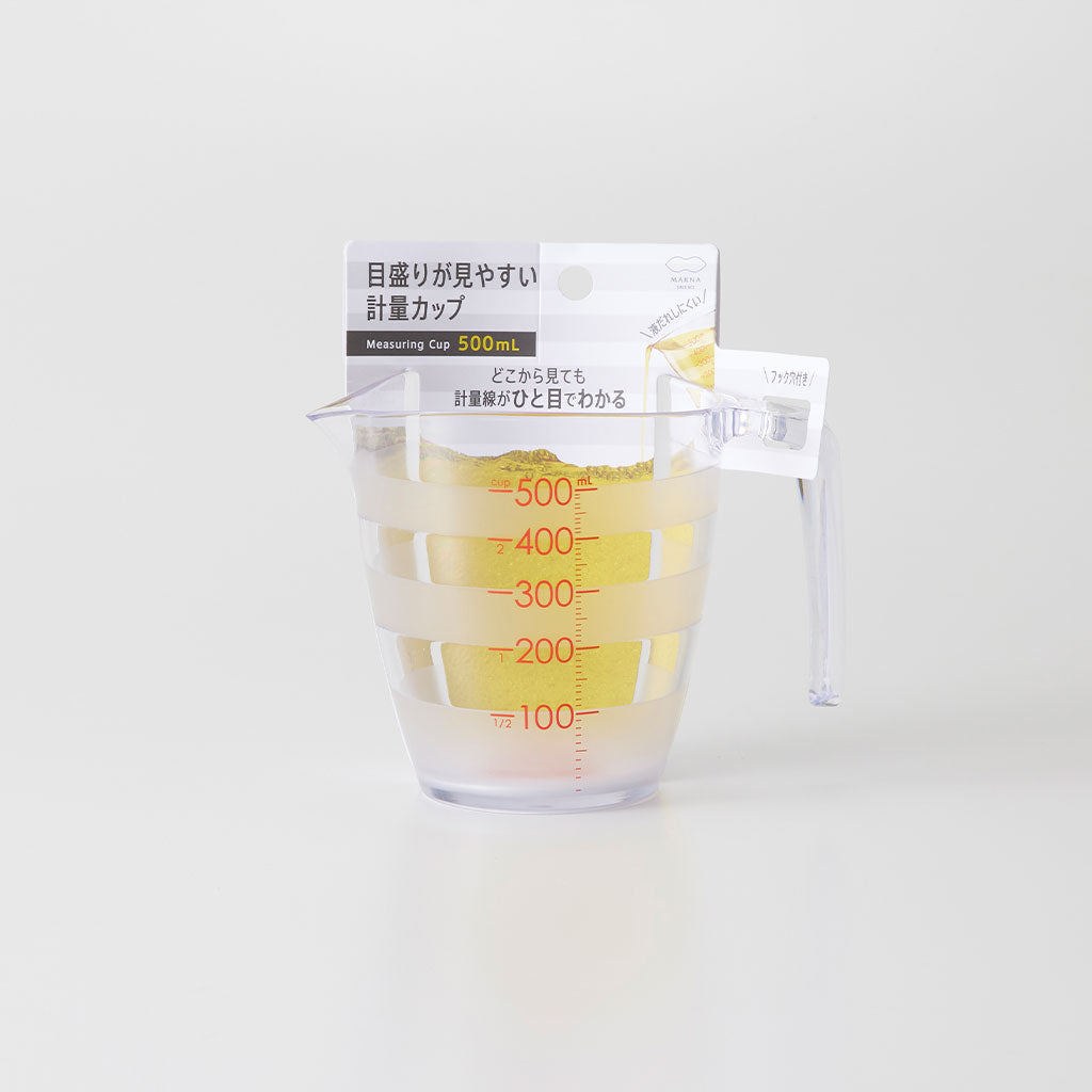 目盛りが見やすい計量カップ 500mL
