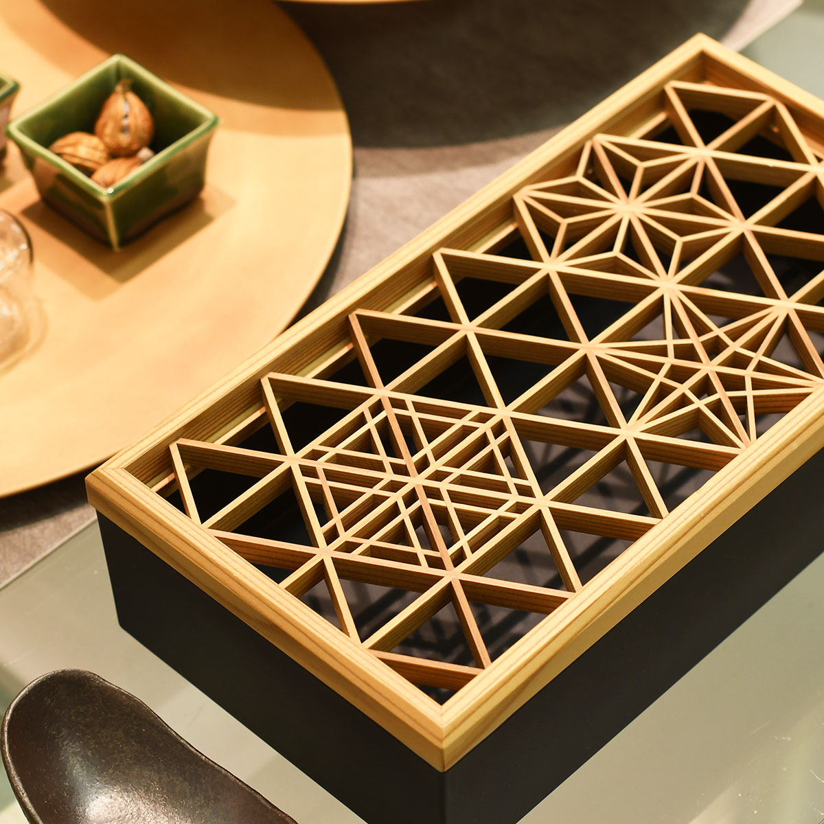 【取り寄せ商品】組子 KUMIKO 長角ボックス【日本製】 282OH8-21-303