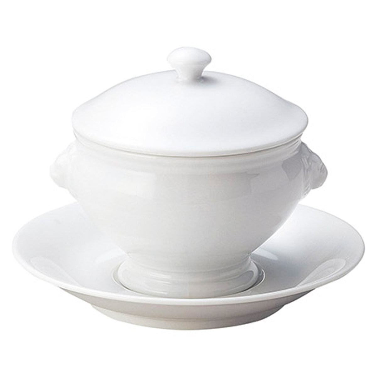 【取り寄せ商品】SOUP BOWL LION -ライオントリュフ- トリュフ受け皿セット 中 ホワイト 【日本製】 『284 37700969』『284 37700973』『284 37700341』