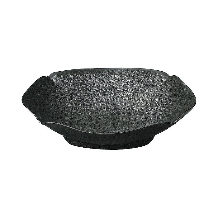 【取り寄せ商品】黒ひだ 16.5cm浅鉢 0033