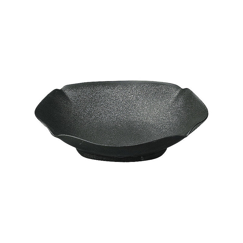 【取り寄せ商品】黒ひだ 13.5cm浅鉢 0036