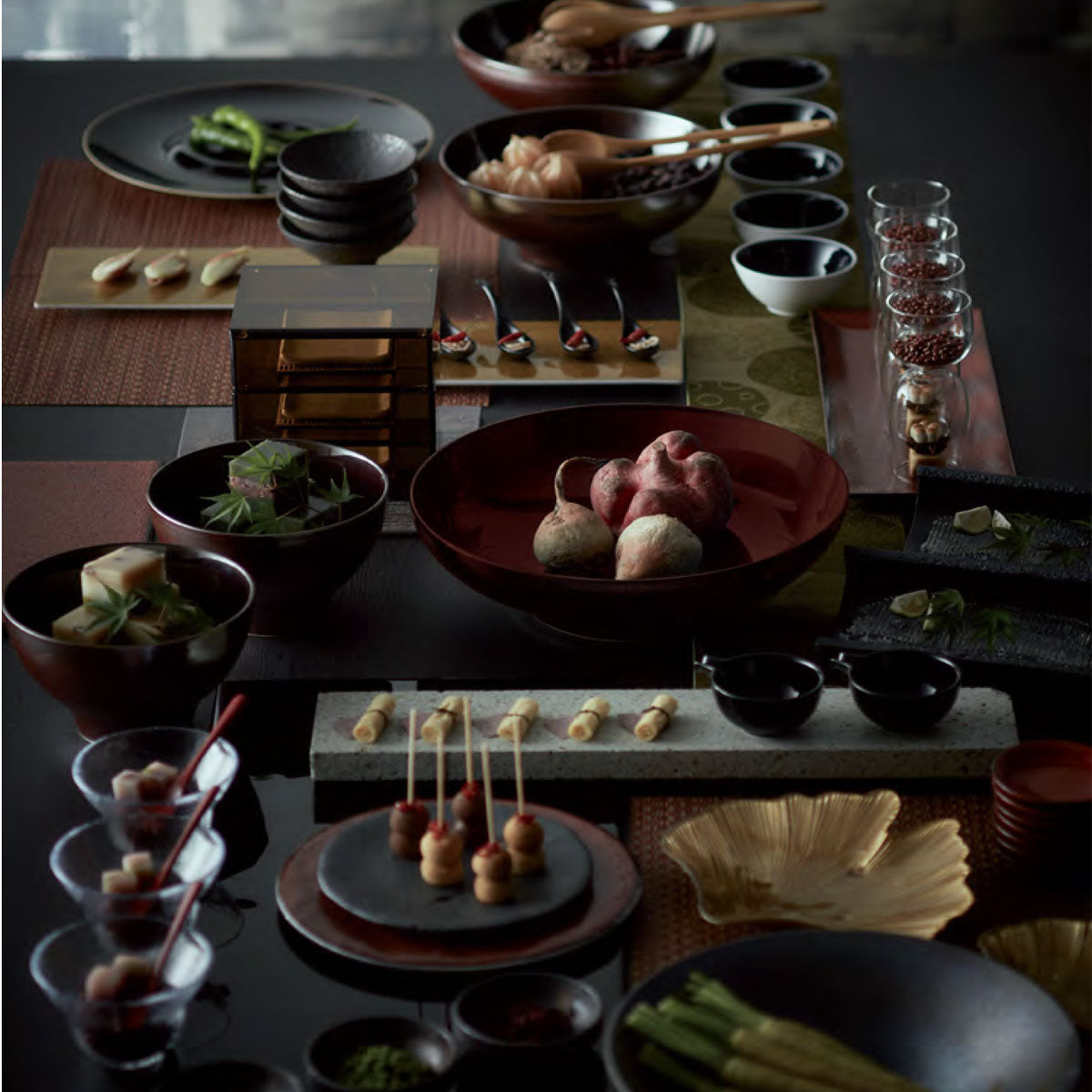 【取り寄せ商品】饗の器 きょうのうつわ -M.STYLE- 長角皿36.5cm 2色【日本製】 KU3611