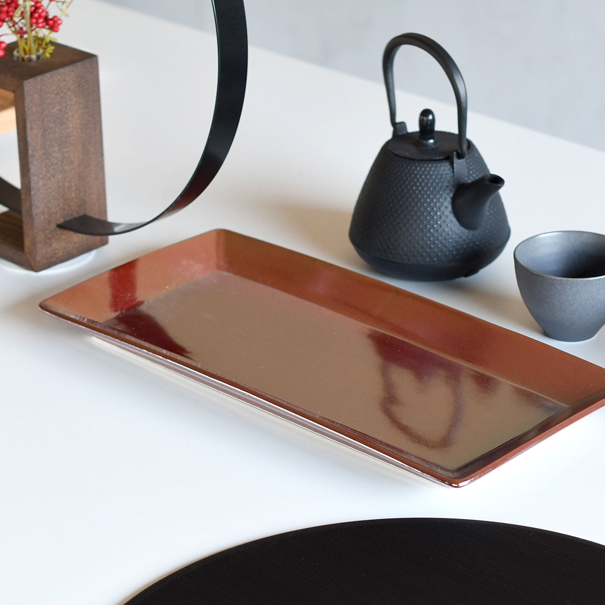 【取り寄せ商品】饗の器 きょうのうつわ -M.STYLE- 長角皿36.5cm 2色【日本製】 KU3611