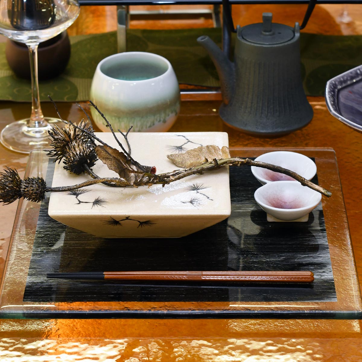 【取り寄せ商品】南部鉄びん NANBU TETSUBIN 急須 竹 3色 NT0106