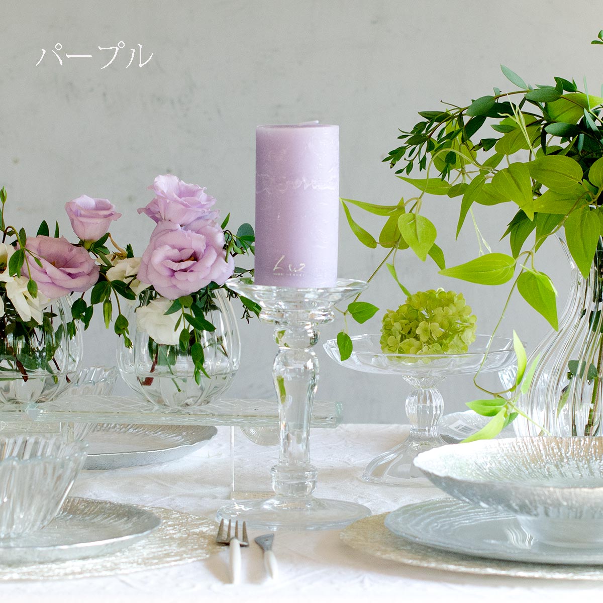 rustic キャンドル ピラーキャンドル 12cm 595