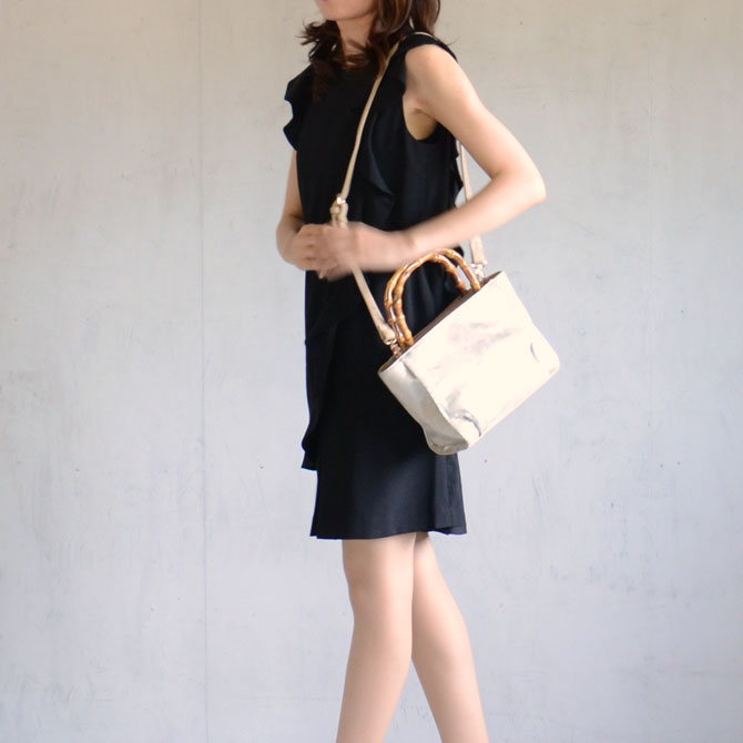 【SALE 20%OFF】Cachellie カシェリエ スエード バンブー2WAYバッグ