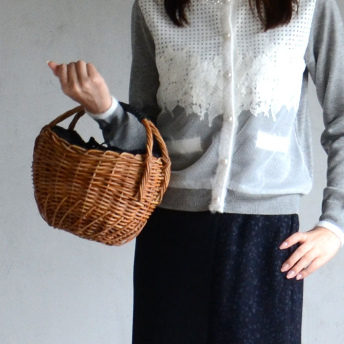 Cachellie カシェリエ ファー付かごバッグ