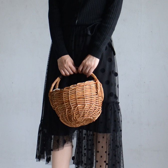 Cachellie カシェリエ ファー付かごバッグ