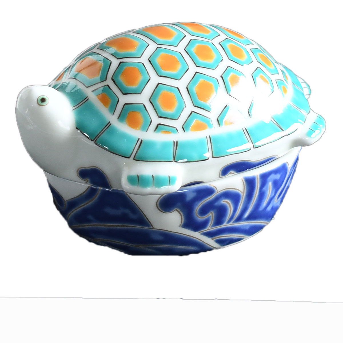 錦亀型 小蓋物 22309