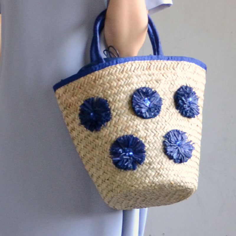 【SALE 40%OFF】シーグラス マルシェバッグ ブルーム 106993