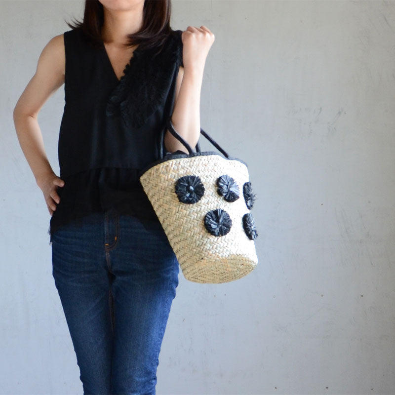 【SALE 40%OFF】シーグラス マルシェバッグ ブルーム 106993