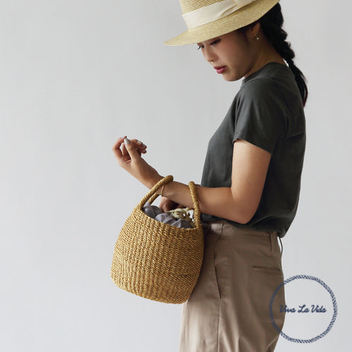 【SALE 30%OFF】ABACA バッグ ペブル 423077