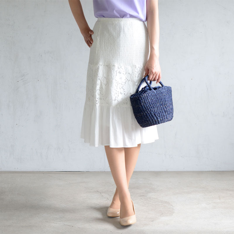 【SALE 30%OFF】ABACA バッグ ペブル 423077