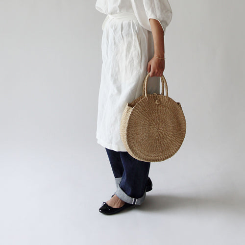 【SALE 20%OFF】ABACA バッグ フラットサークル 423087