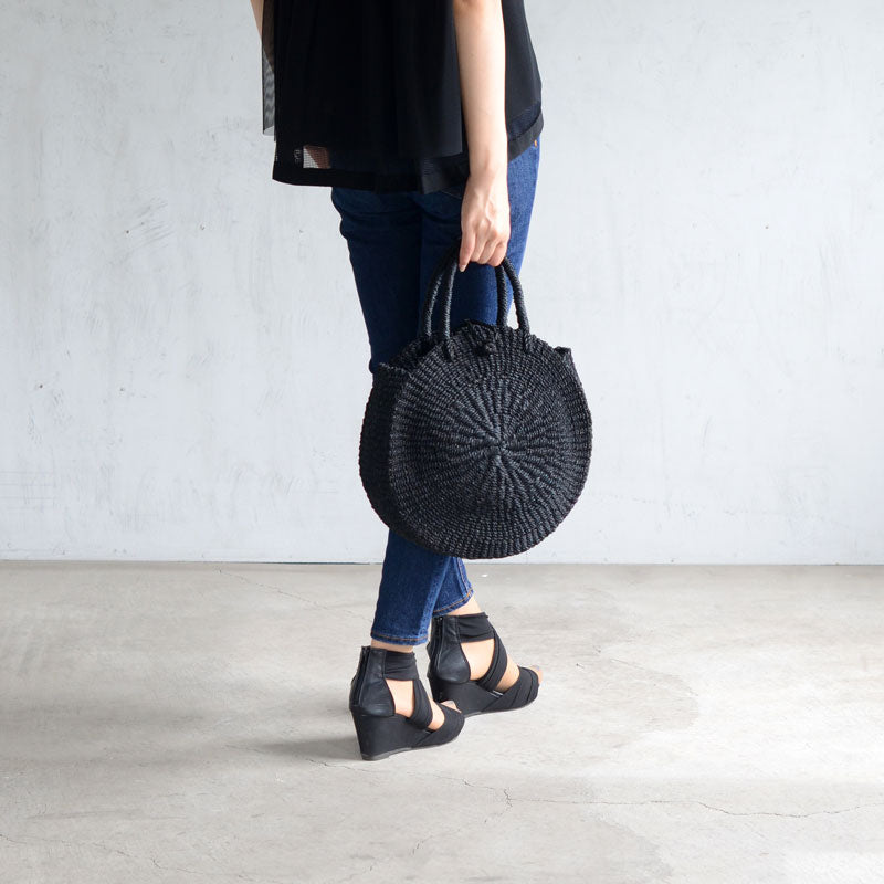 【SALE 20%OFF】ABACA バッグ フラットサークル 423087