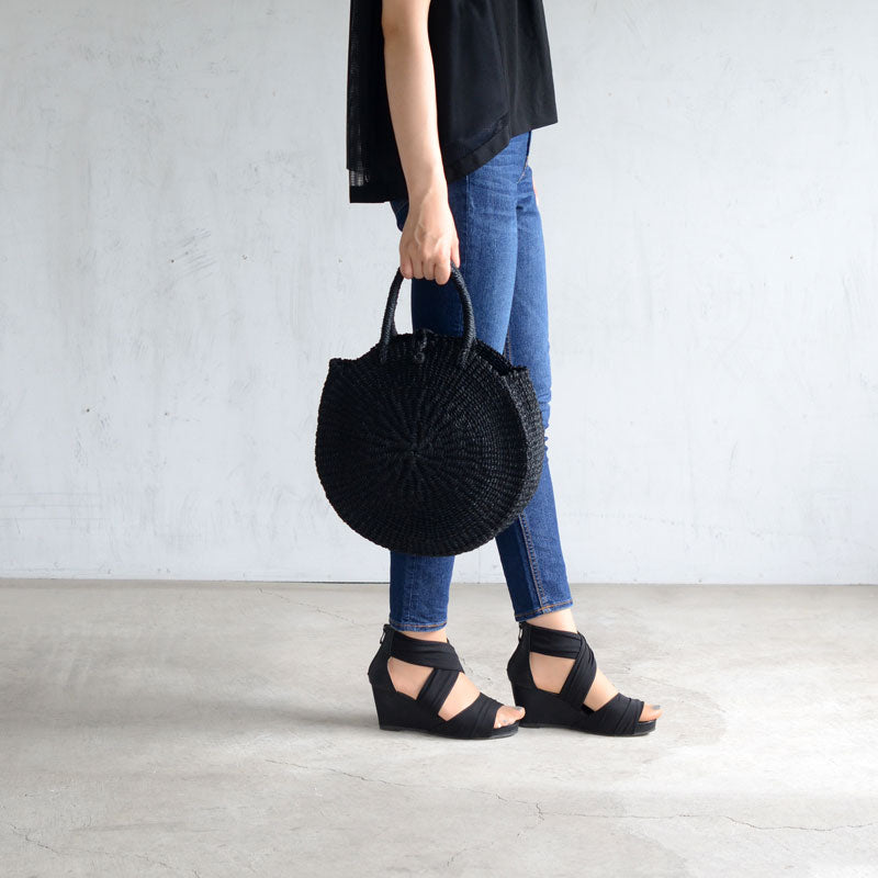 【SALE 20%OFF】ABACA バッグ フラットサークル 423087