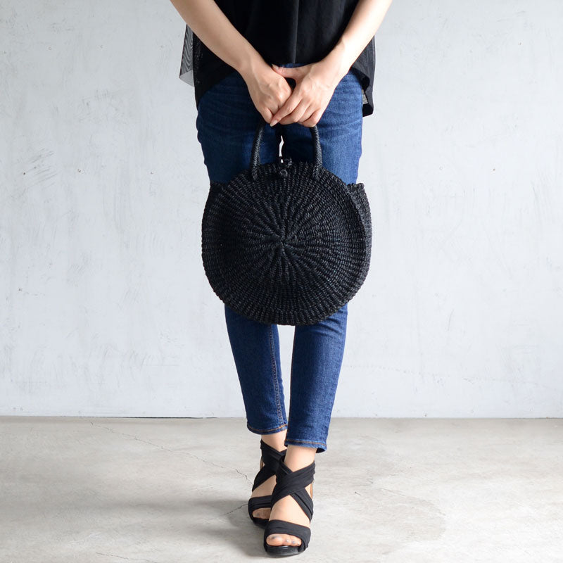 【SALE 20%OFF】ABACA バッグ フラットサークル 423087