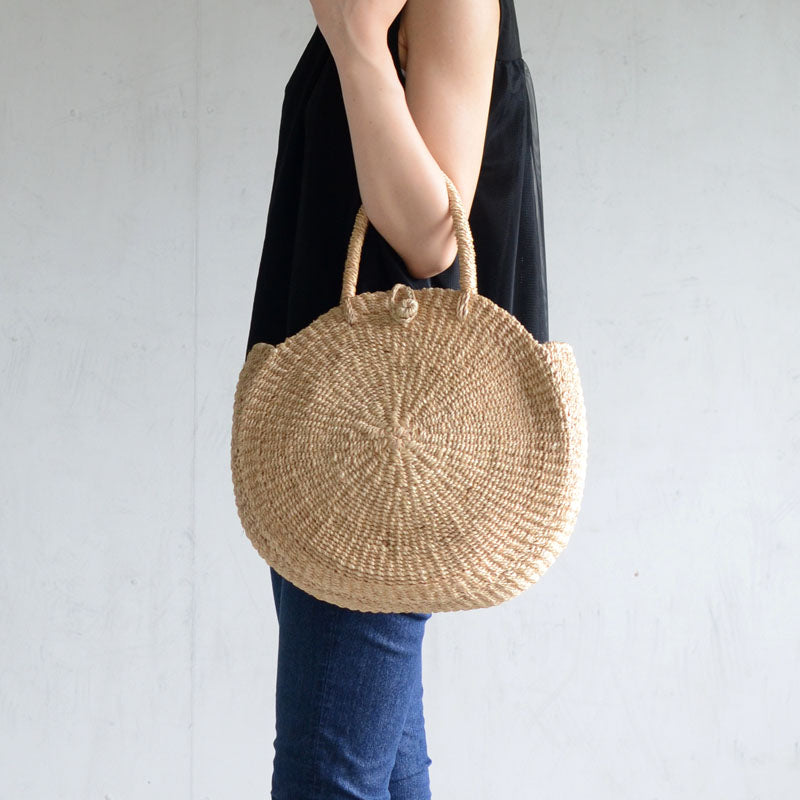 【SALE 20%OFF】ABACA バッグ フラットサークル 423087