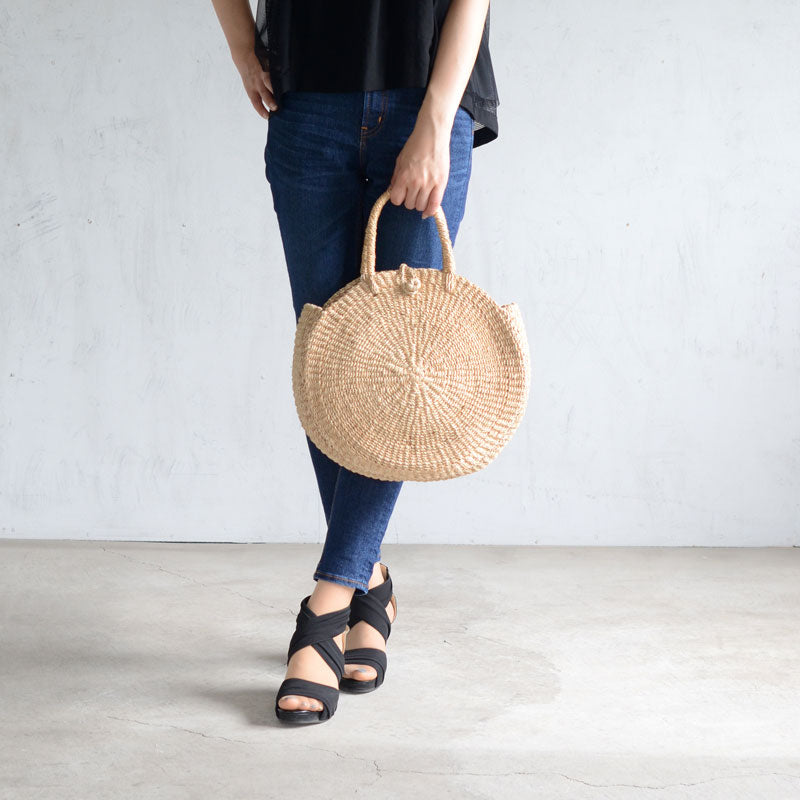 【SALE 20%OFF】ABACA バッグ フラットサークル 423087