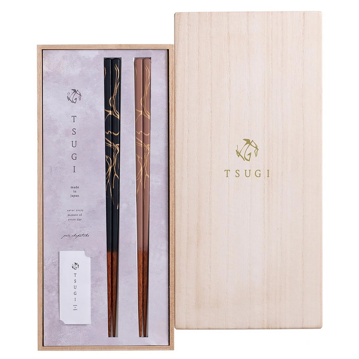 ギフト2膳セット 若狭塗箸 TSUGI(ツギ)【日本製 食洗機対応】