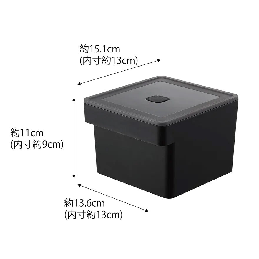 tower タワー みそパックごと収納ハンドル付き密閉フードコンテナ 2色