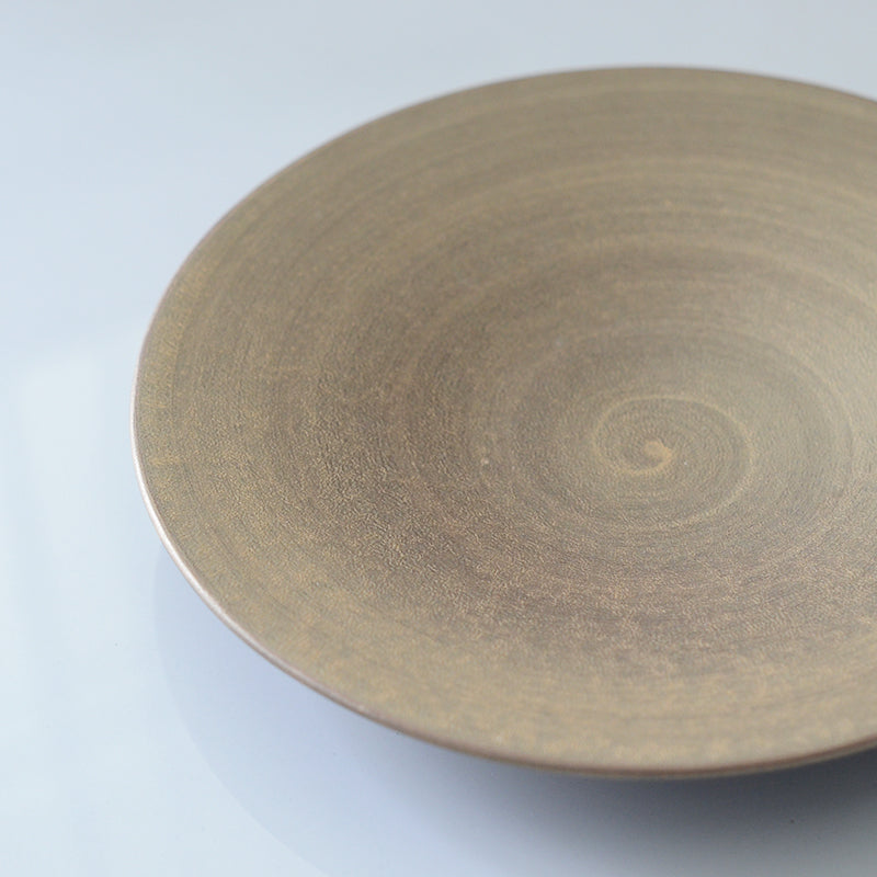 紫素雲母金 20cm 平皿 16039-M004