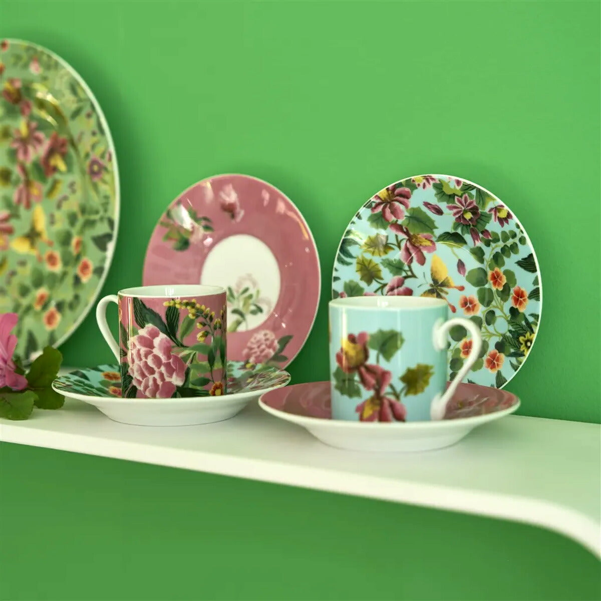 IKEBANA エスプレッソカップ&ソーサー 2個セット