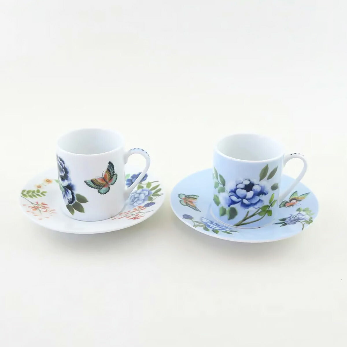 PORCELAINE DE CHINE エスプレッソカップ&ソーサー 2個セット