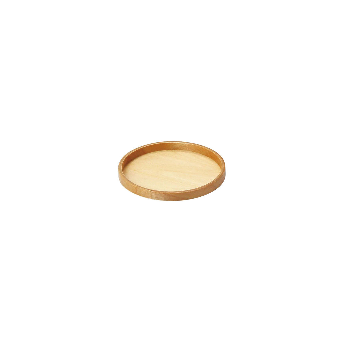 【取り寄せ商品】木製わっぱ丸トレイ 12cm ブラウン【日本製】 17287