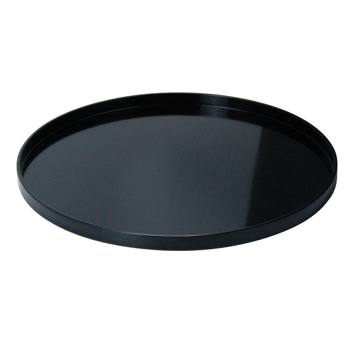 【取り寄せ商品】木製わっぱ丸トレイ 38cm ブラック【日本製】 17359
