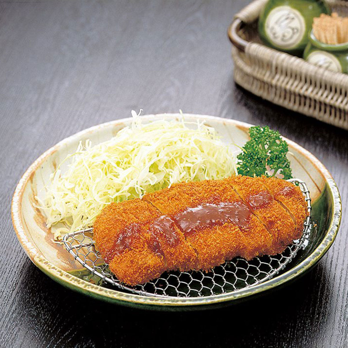 【クリックポスト便可】【メール便可】用美 YOUBI とんかつ用金網 半月(足付)小 21385
