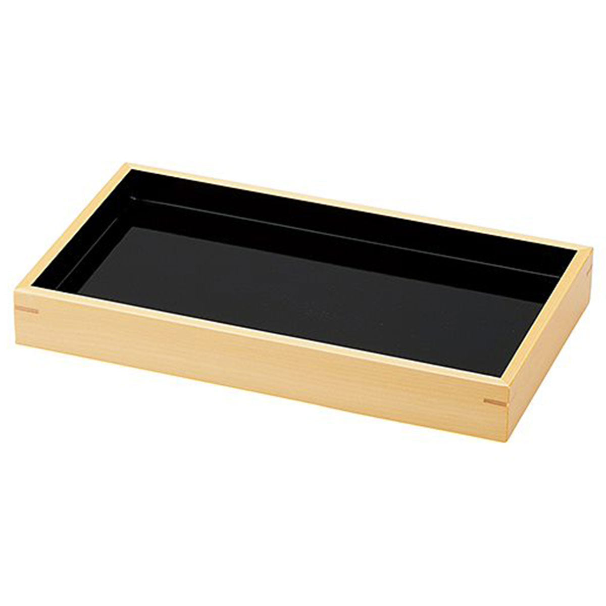 【取り寄せ商品】用美 YOUBI そば器 創・長角盛皿 内黒 竹すだれ付き 38516